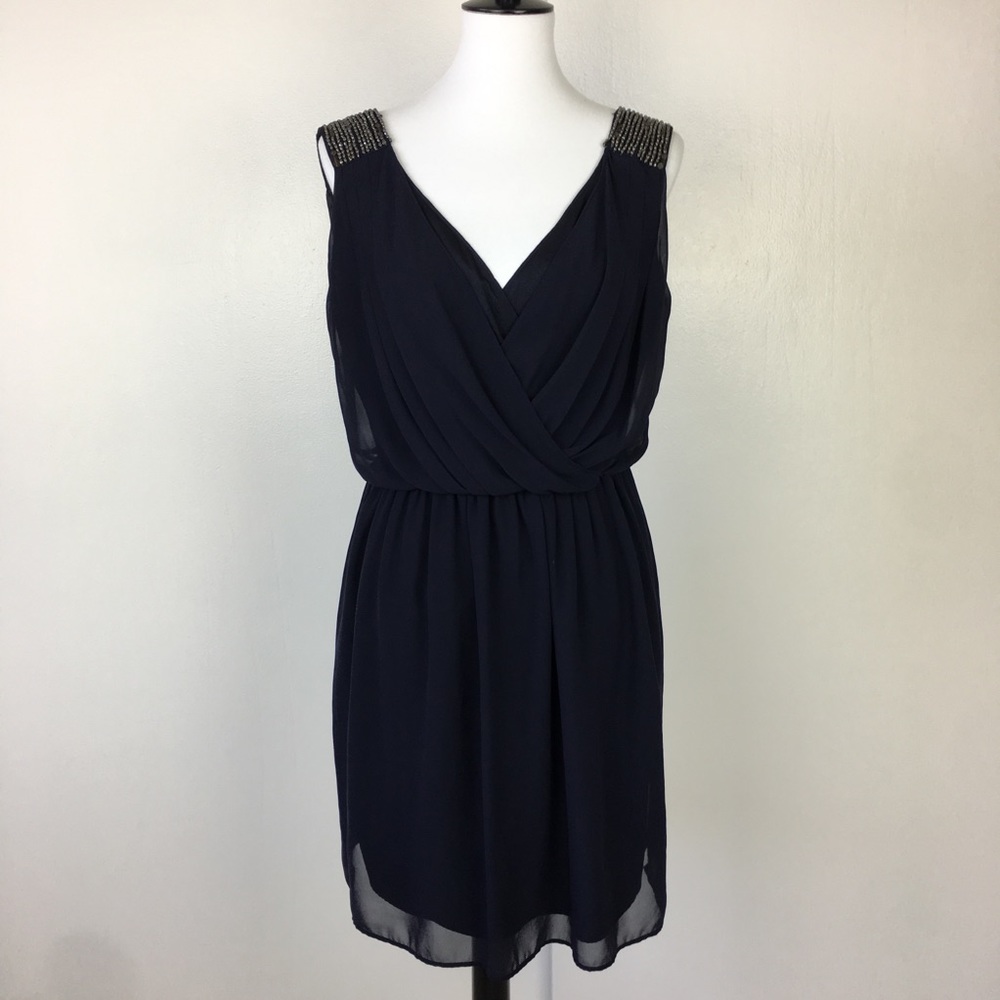 Zara Beaded detailed mini dress